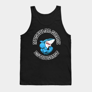 Muscular Shark Enthusiast Tank Top